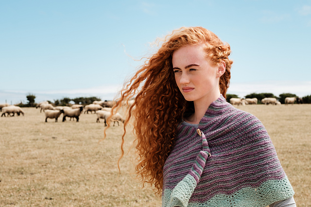 Tara Scalloped Edge Shawl