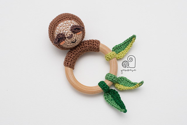 Sally the Sloth rattle