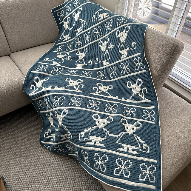 MiceLove Mosaic Blanket