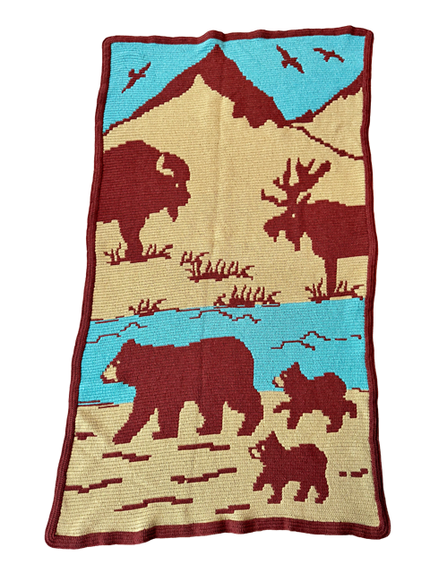 Between Mountainpeaks and Forests Mosaic