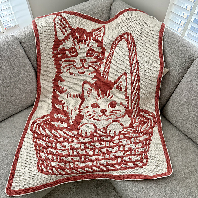 Snuggled in a Basket Mosaic