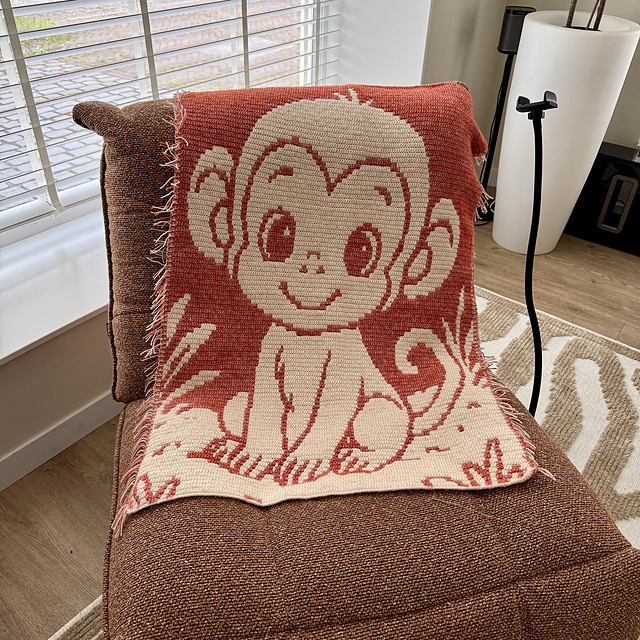 Cute Monkey Mosaic Overlay