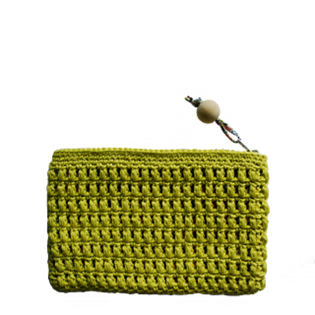 Clutch med puff stitches