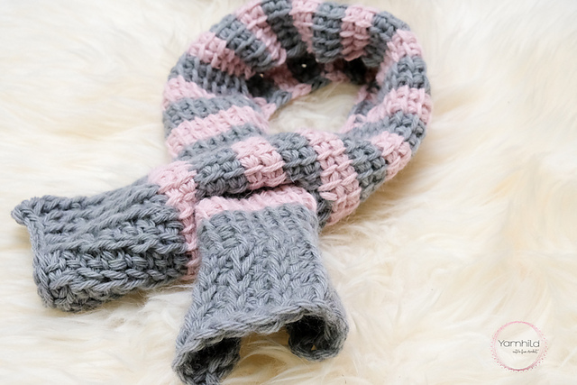 The winter sunset scarf