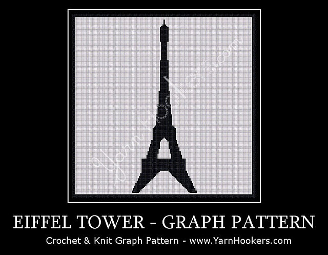 Ravelry: Paris Eiffel Tower Chart pattern by YARNHOOKERS.COM