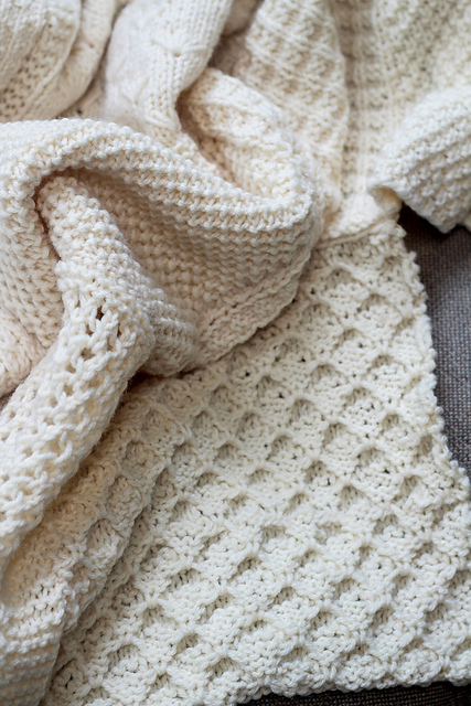 Traveling Knit Afghan Square 15