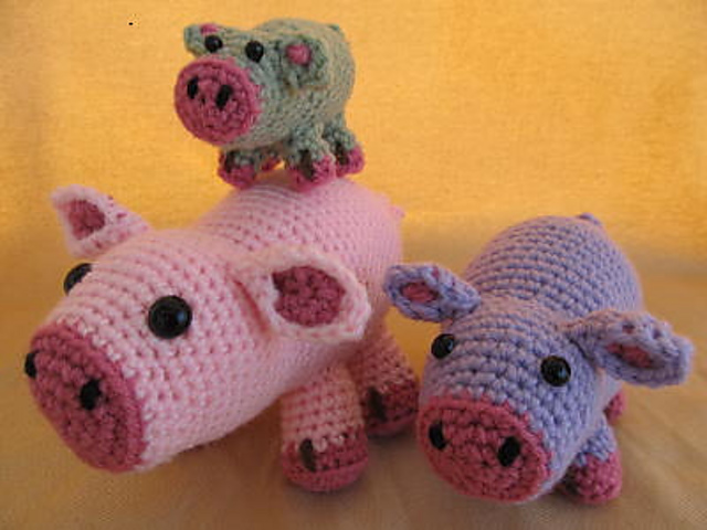 Piggy Pig Stackers Amigurumi
