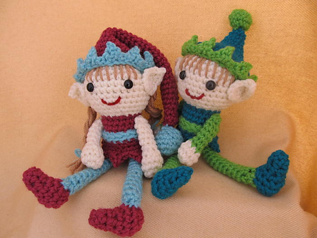 Elliot and Ellen Elves Amigurumi