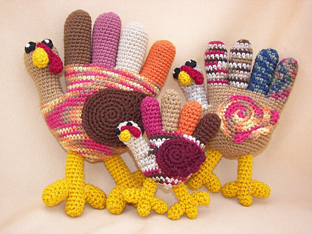 Hand Turkey Trio