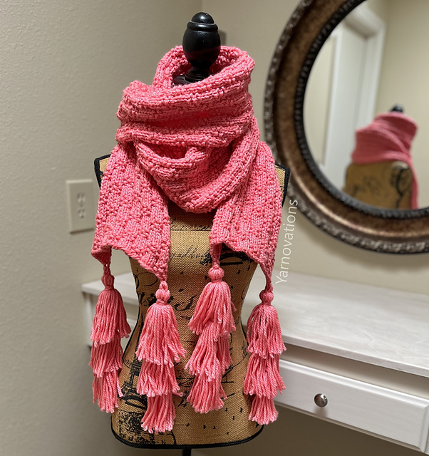 Triple Tassel Scarf