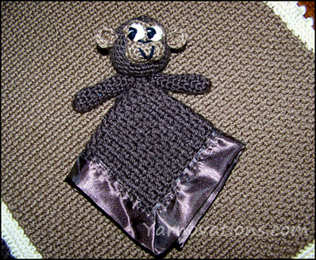 Monkey Lovey Security Blanket