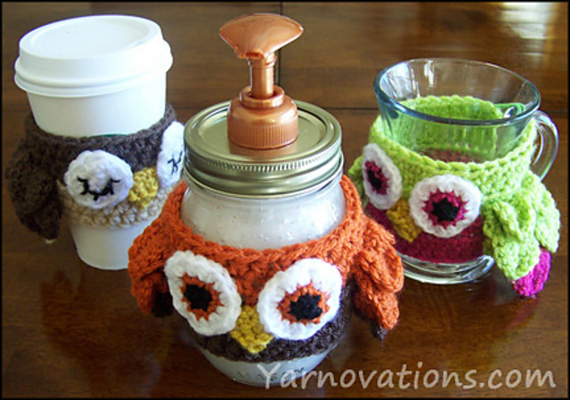 Owl Cozy for Mason Jar Soap Dispenser