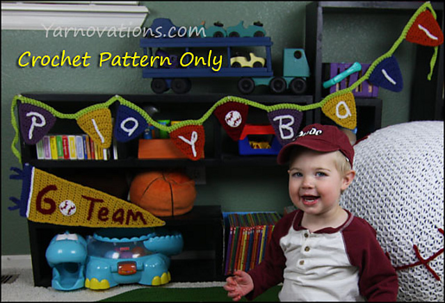 Baseball Bunting and Pennant
