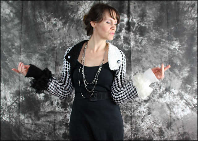 Houndstooth Shrug