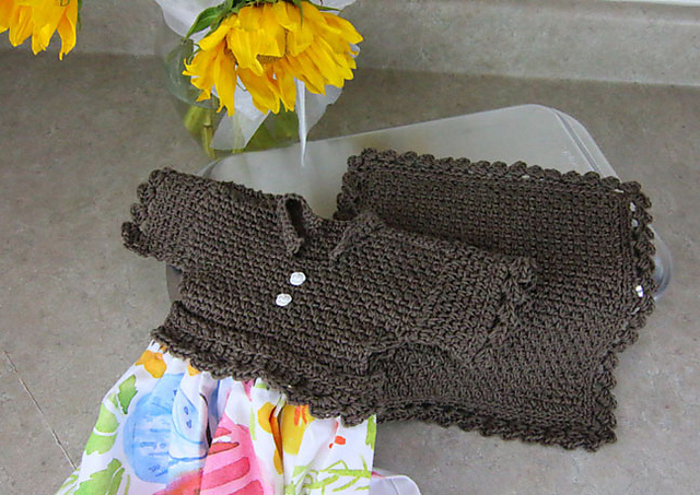 Dressy Towel Topper and Dishie Set