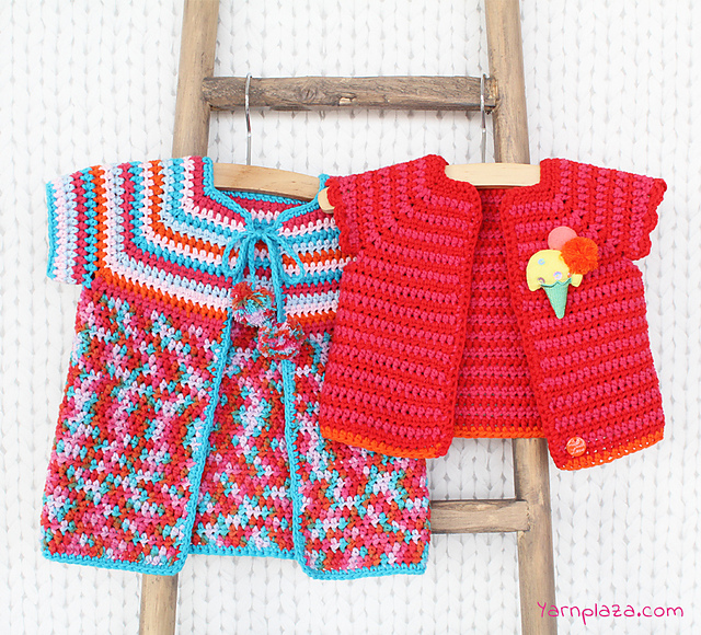 Crocheted Baby Cardigan