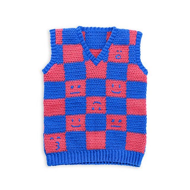 Checkerboard Mood Sweater Vest