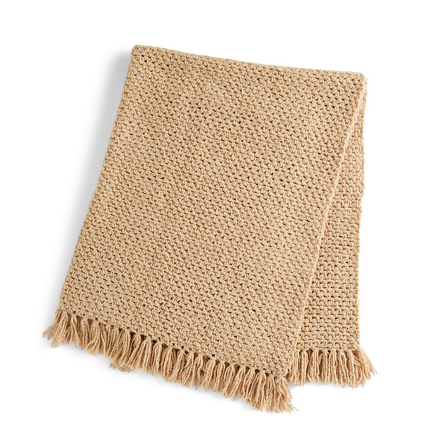 Moss Stitch Blanket