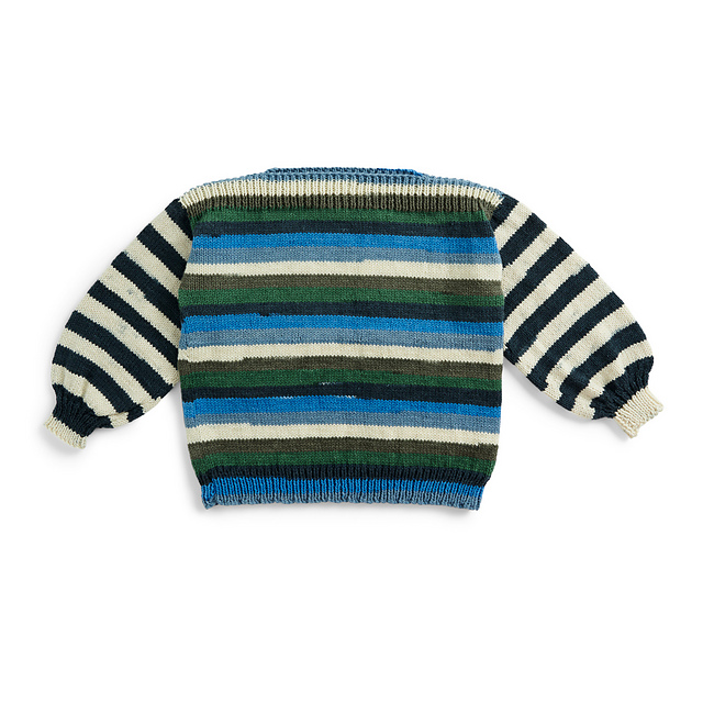 Two Toned Striped Pullover