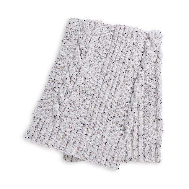 Horseshoe Cable & Ribs Blanket