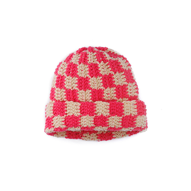 Side to Side Checkerboard Hat