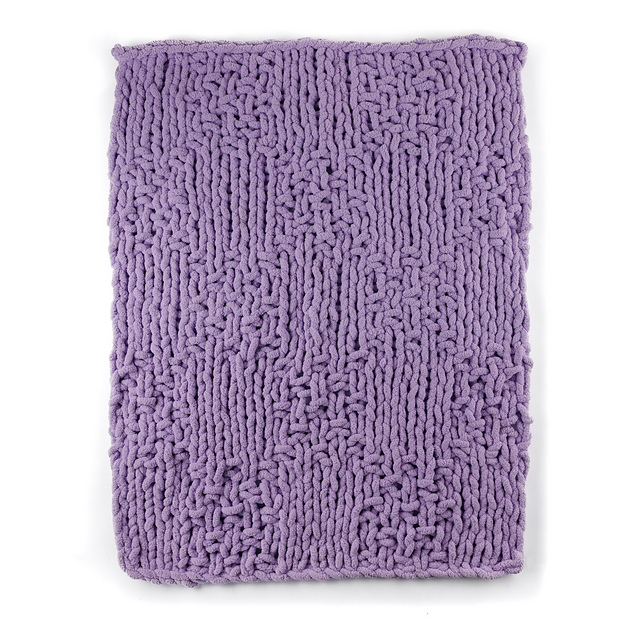 Irish Moss Basketweave Blanket