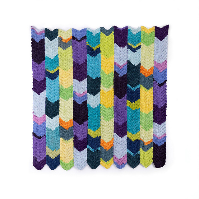 Chevron Panels Blanket