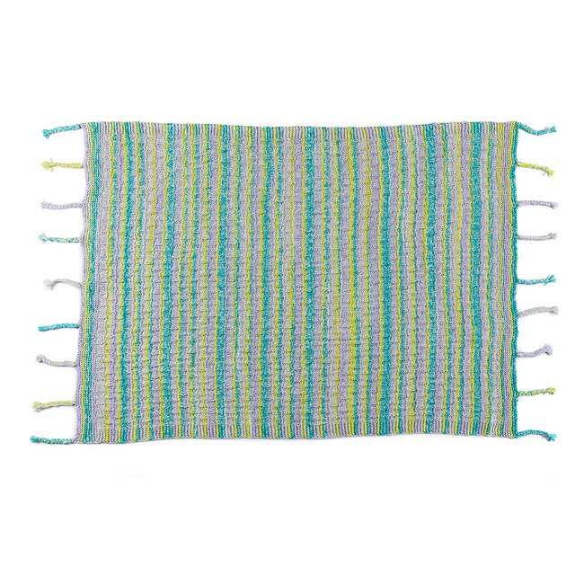 Whirlpool Weave Basketweave Blanket