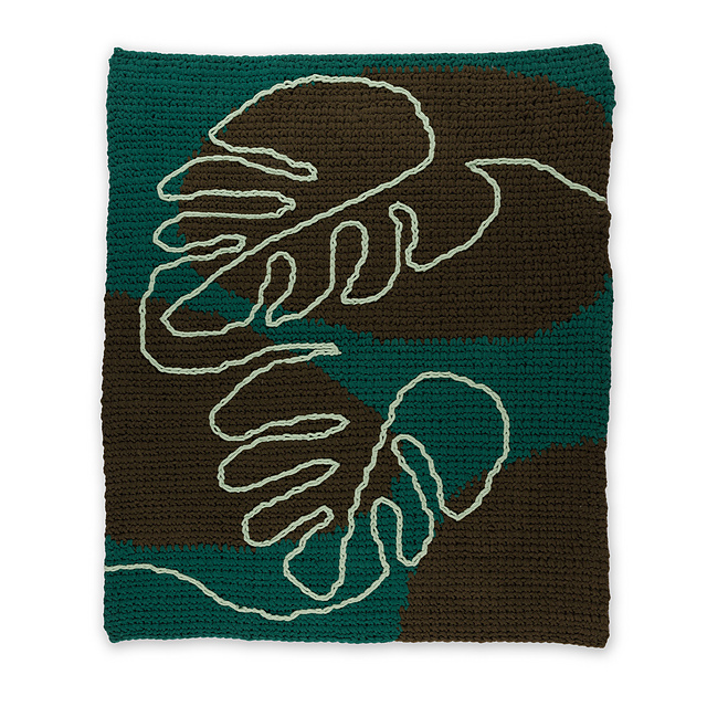 Modern Monstera Blanket