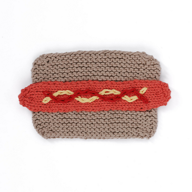 Hotdog Days of Summer Dishcloth