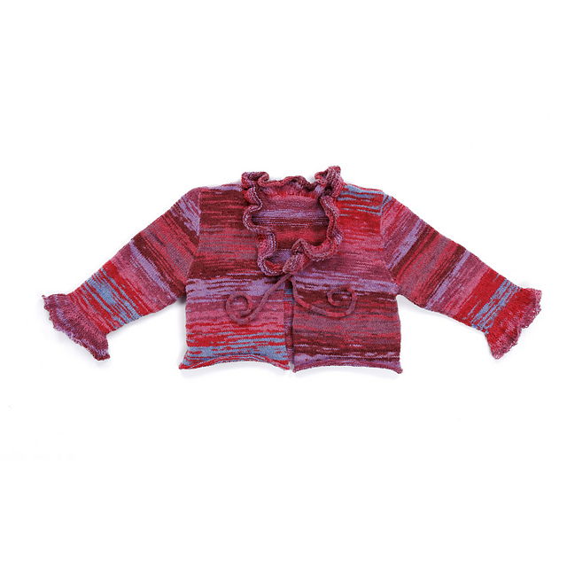 Ruffle Tie Front Cardigan
