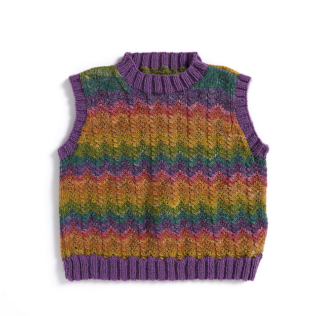 Ravelry: Ziggy Vest pattern by Red Heart Design Team