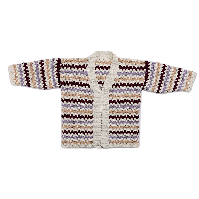Mini Chevron Cardigan
