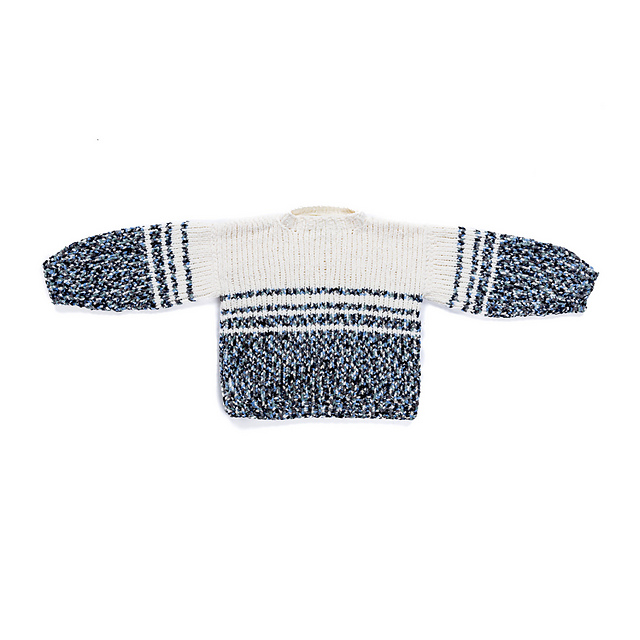 Pixilated Stripes Pullover