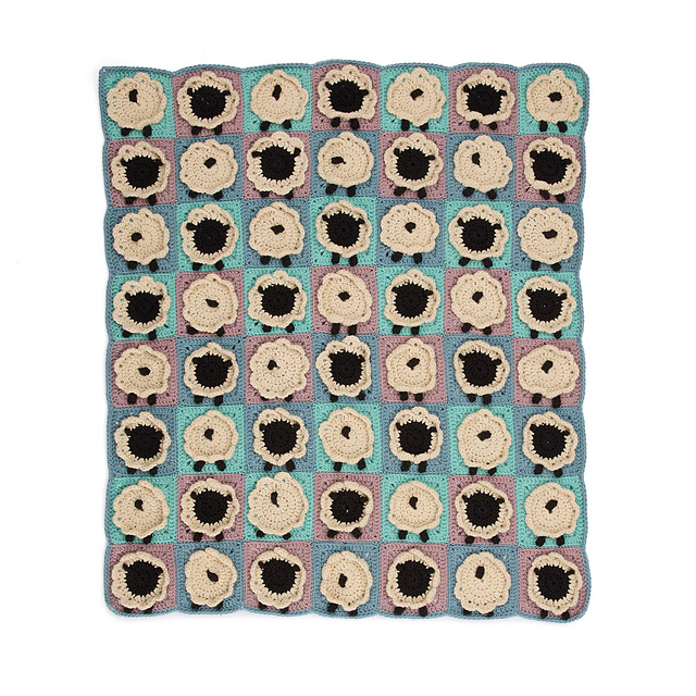 Sheep Motif Blanket
