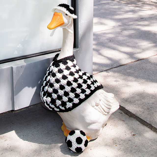 Soccer Fan Porch Goose Outfit