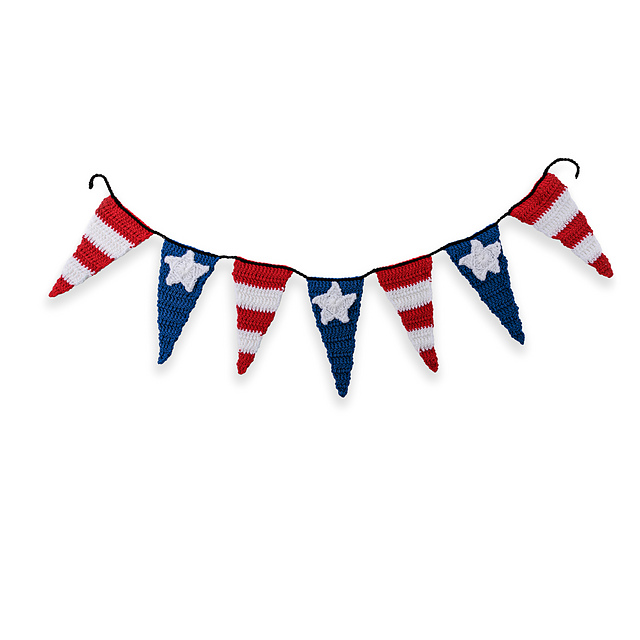 Stars & Stripes Pennant Banner