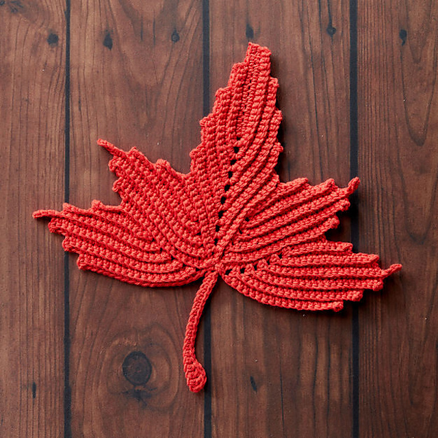 Maple Leaf Dishcloth