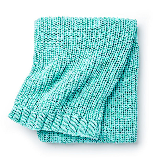 Shaker Knit Rib Blanket