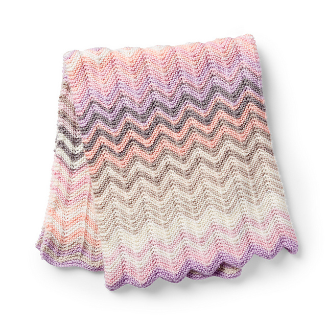 Shaded Chevrons Baby Blanket