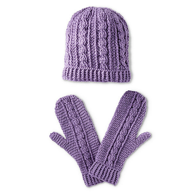 Crochet Cables Mittens