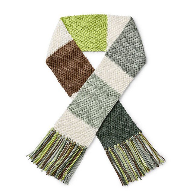 Color Swatch Knit Scarf