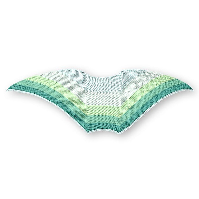 Eyelet Stripes Shawl
