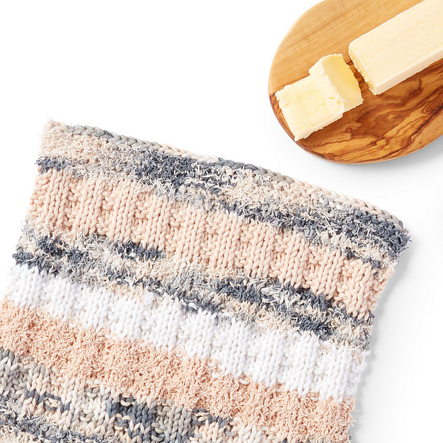 Scrubbing Stripes Dishcloth