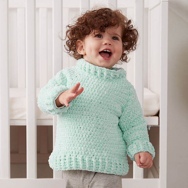 Bernat baby discount velvet knitting patterns