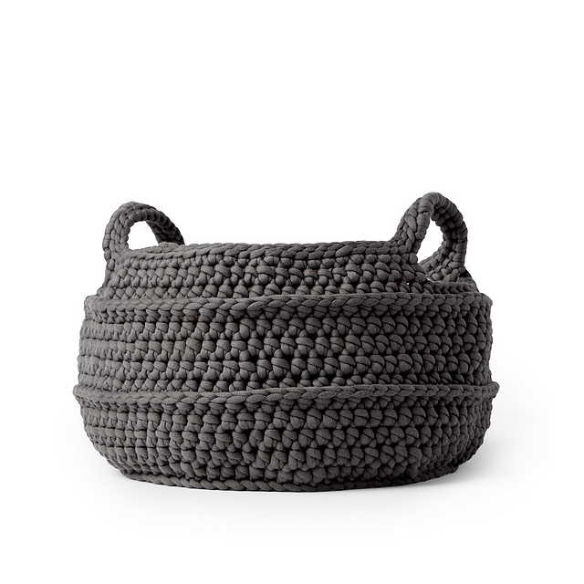 Crochet Basket with Handles