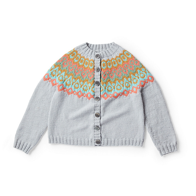 Stranded Steeked Cardigan