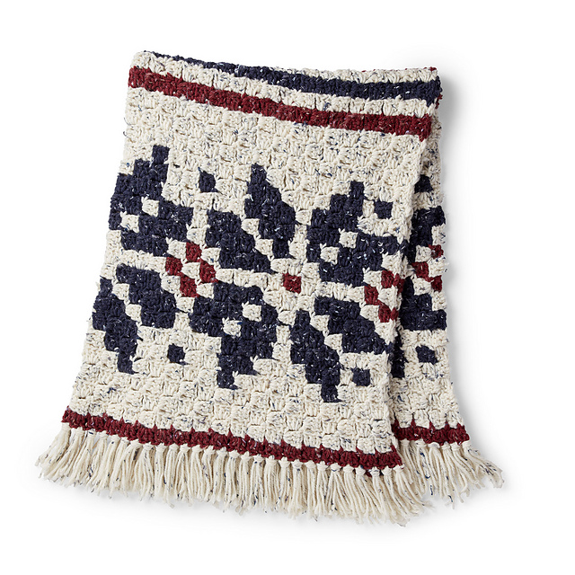 C2C Nordic Motif Blanket