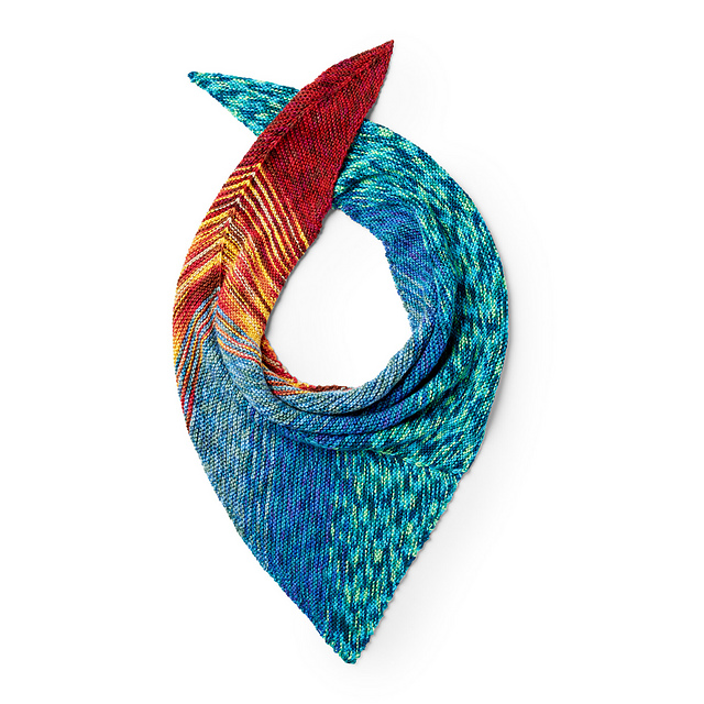 Ocean Sunset Shawl