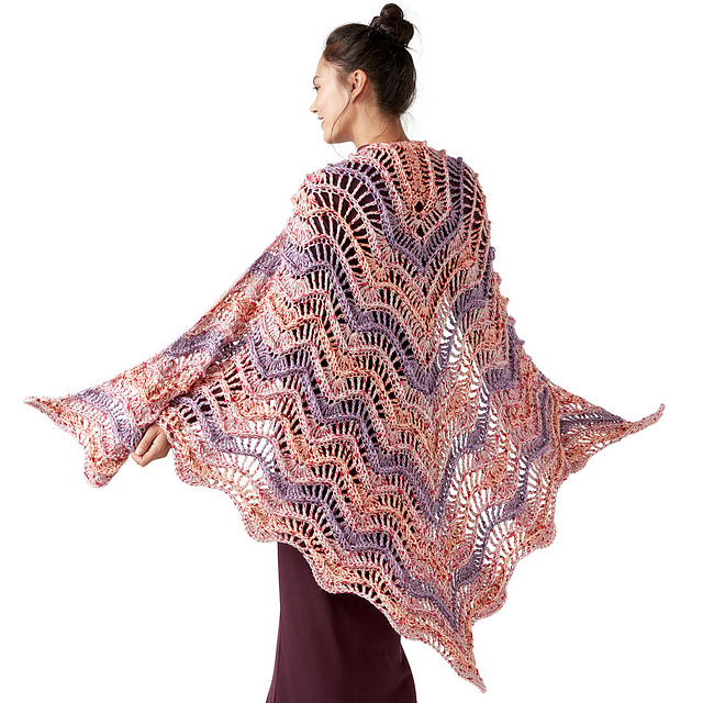 On Crest of Wave Shawl